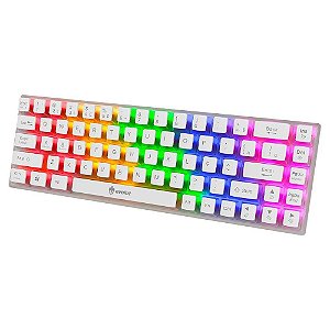 TECLADO GAMER MECANICO TRANSPARENTE EG217/LUMINI (BLUE SWITCH) COM FIO EVOLUT