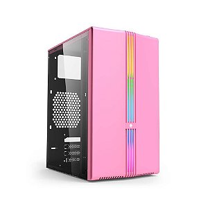 GABINETE GAMER EG816  LOTUS ROSA EVOLUT