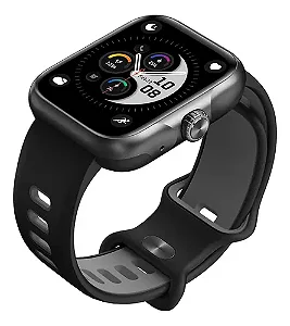 SMART WATCH ACTION WEARZONE | Smartwatch Esportivo | A PROVA D'ÁGUA, GPS integrado e 7 Dias de Bateria • PRETO