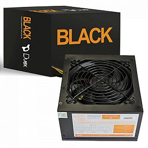 FONTE DE ALIMENTACAO BLACK 500W DX500FSE PFC DUEX