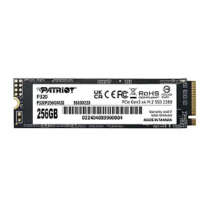 SSD Patriot M.2 256GB P320 NVMe - P320P256GM28