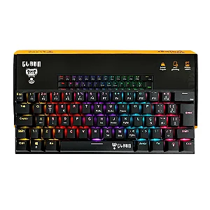 TECLADO COM FIO GAMER 60% NIGHT WALKER v2 - SWITCH RED - DK250620 MECANICO - RGB - CLANM