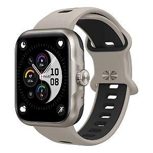 SMART WATCH ACTION WEARZONE | Smartwatch Esportivo | A PROVA D'ÁGUA, GPS integrado e 7 Dias de Bateria • PRATA