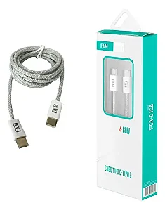 CABO DE DADOS TIPO C PARA TIPO C 1,2M FCA-C1C6 TECIDO 1,2m FAM