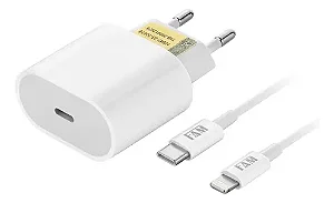 KIT CARREGADOR COM CABO USB C PARA LIGHTING 1 USB 20W FKT-PD525 FAM