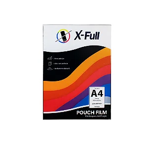 REFIL PARA PLASTIFICADORA 175 A4 100pcs/CX 220x307mm 175mic X-FULL