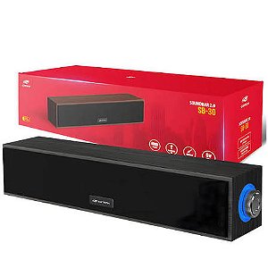 CAIXA DE SOM SOUNDBAR 2.0 SB-30BK PRETO 6W C3TECH