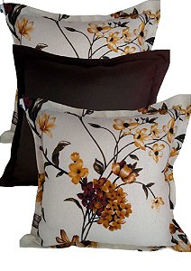 Kit Trio de Almofadas Decorativas Floral R15
