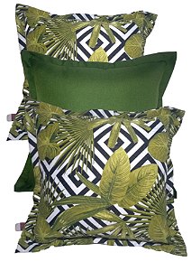 Kit Trio de Almofadas Decorativas Natureza Bambu