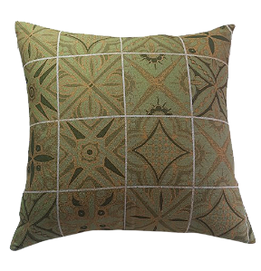 Capa Para Almofada 45x45 Coleção Oriente quadro verde 2507