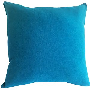 Capa Decorativa p/ Almofada 45x45cm Azul Royal Lisa