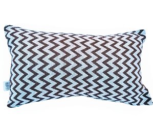 Capa Decorativa p/ Almofada Jacquard 30x50cm Chevron Bege