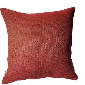 Capa Decorativa p/ Almofada Jacquard 43x43 Vermelho Mescla