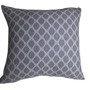 Capa Decorativa p/ Almofada Jacquard 60x60cm Geométrico Cinza