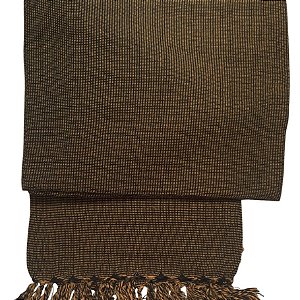 Manta Decorativa Tear tam. Solteiro Amarela e Preta