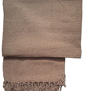 Manta Decorativa Tear tam. Solteiro Caramelho