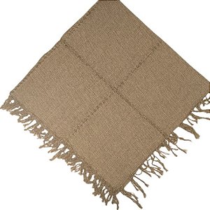 Xale decorativo para Sofá 1,50x1,50cm Bege e Cru