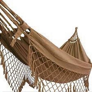 Rede  De Descanso  Casal Tam. 1,50x3,50  na cor Cappuccino Lisa