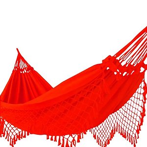 Rede  De Descanso  Casal Tam. 1,50x3,50  na cor Telha Mesclado