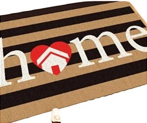 Capacho Tapete de Porta com estampa “Home” Tamanho 38x57cm