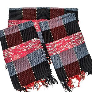 Kit 3 Peças Tapete Artesanal Fio de Malha Xadrez