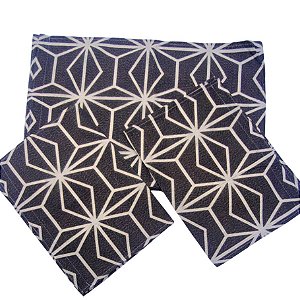 Kit Tapete 3 Peças Antiderrapante p/ Cozinha Diamante Marrom