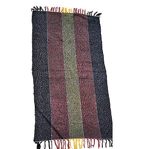 Tapete Artesanal de Fio de Malha Beira Cama Listra Color 50x150cm