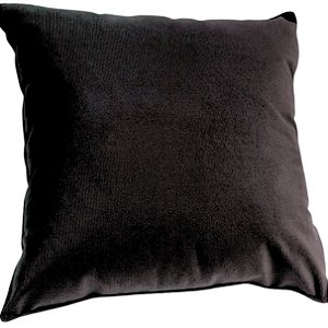 Capa Suede Decorativa p/ Almofada 43x43cm Line Preto