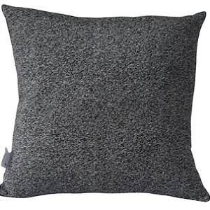 Capa Decorativa Jacquard  43x43 Naturale Cinza Mescla Preta