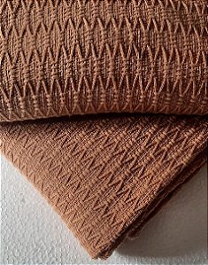 Xale decorativo para Sofá,  Favo Luxo cor Caramelo