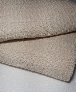 Xale decorativo para Sofá, Favo Luxo cor Cru