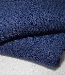 Xale decorativo para Sofá, Favo Luxo cor Azul Marinho