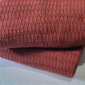 Xale decorativo para Sofá, Favo Luxo cor Terracota