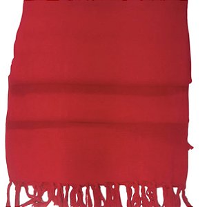 Manta Decorativa Tear King Vermelha Lisa