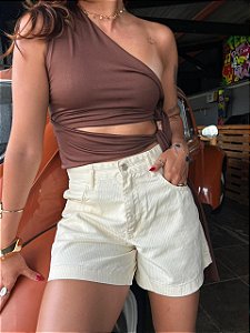 CROPPED RECIFE MARROM - M