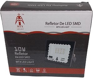 Refletor Holofote Luminária LED 10W Cor Azul SMD
