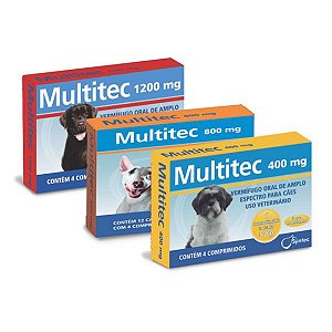 Vermífugo Multitec com 4 Comprimidos