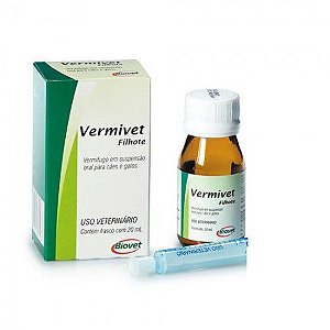 Vermífugo Vermivet Filhotes Suspensão 20ml