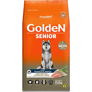 Ração Golden Formula Senior Frango e Arroz 15kg
