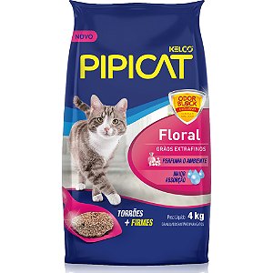 Areia Higiênica Para Gatos Pipicat Floral