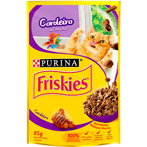 Ração Úmida Sachê Friskies Cordeiro 85g