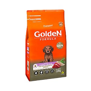 Raçao Golden Formula Filhotes Mini-Bits Carne
