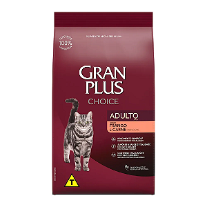 Ração Gran Plus Choice Gatos Adultos 10,1kg