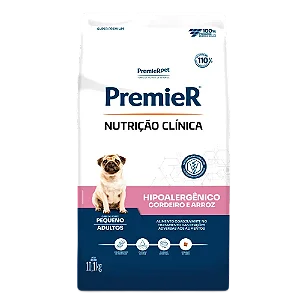 Ração Premier Nutrição Clínica Hipoalergênico Cães Pequeno Porte Cordeiro e Arroz 10,1 kg