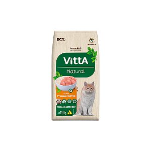 Ração Vitta Natural para Gatos Adultos Castrados Sabor Frango 10,1kg