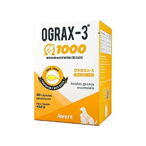 Suplemento Ograx 3 1000mg 30 Cápsulas