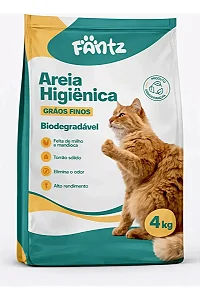 Areia Higienica Fantz Biodegradavel Graos Finos 4Kg