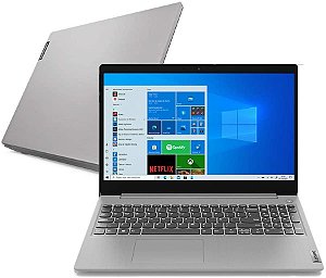 Notebook Lenovo Ideapad Intel Core i3-10110U Tela 15,6” HD Antirreflexo