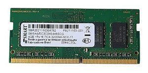 Memória Ram ddr4 Notebook 4gb 3200mhz Smart