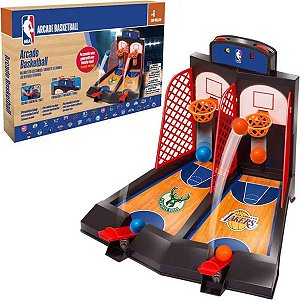 Brinquedo Infantil Basquete De Mesa Duplo Criança Placar Manual NBA Maccabi